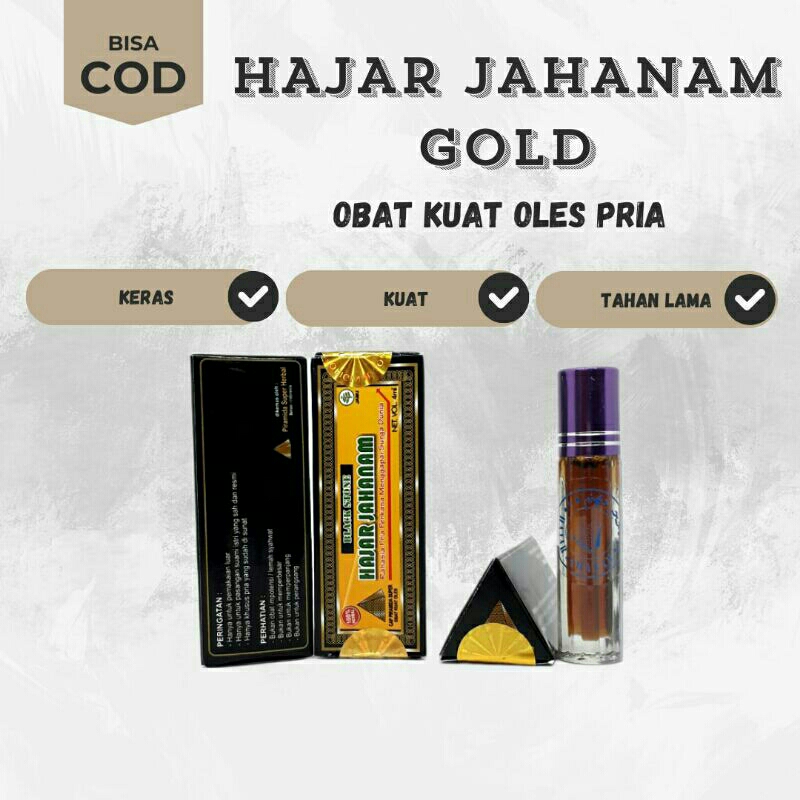 Hajar Jahanam Gold Hologram Premium Mesir Asli Original 100%