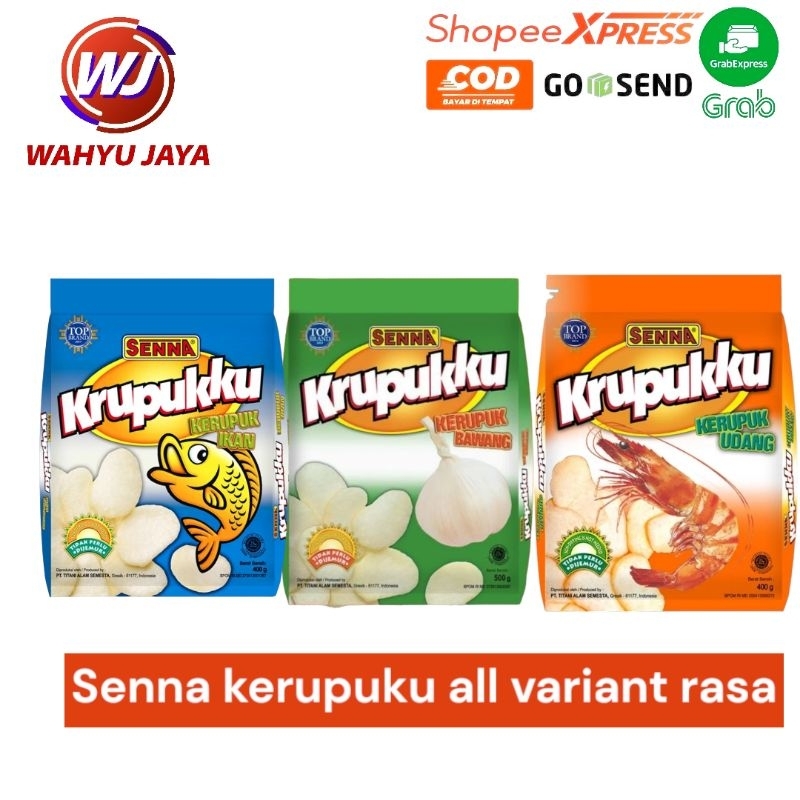 

Senna kerupuk all variant rasa/udang,bawang,ikan 200 gram