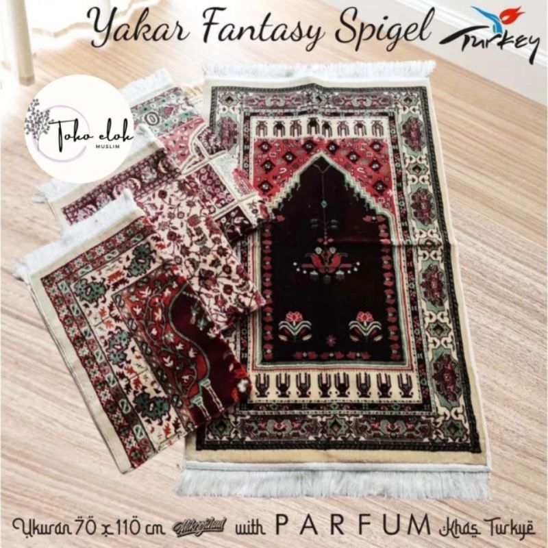 Sajadah yakar parfum/Sajadah Turky/Sajadah Wangi