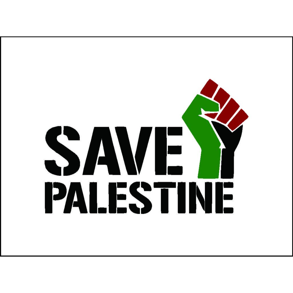 Cuttinng Stiker Free Palestine Save Palestine