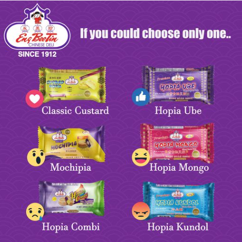 

Eng Bee Tin Hopia Ube Mongo Classic Custard Chinese Deli Bakpia Khas Oleh Oleh Filipina 150g