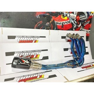 knalpot austin racing Gpr zx25r underbelly  header blue moon Pnp