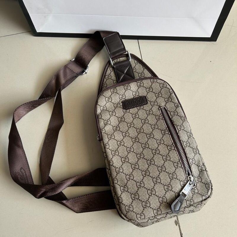 chest bag pria branded mirror