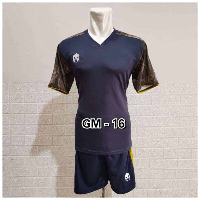 Setelan Baju Futsal Olahraga Futsal Bola Set Jersey Futsal Terbaru Printing Motif Abstrak GM