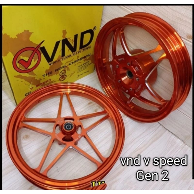 velg racing vnd v speed new/bintang gen 2 buat motor vario 110/vario 125/vario 150/beat fi/scoopy fi