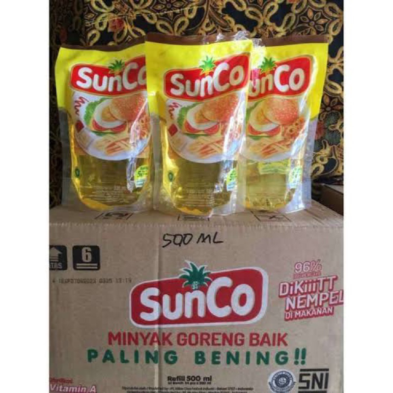 PROMO 1 Dus isi 24 Minyak Goreng SUNCO Refill 500ml