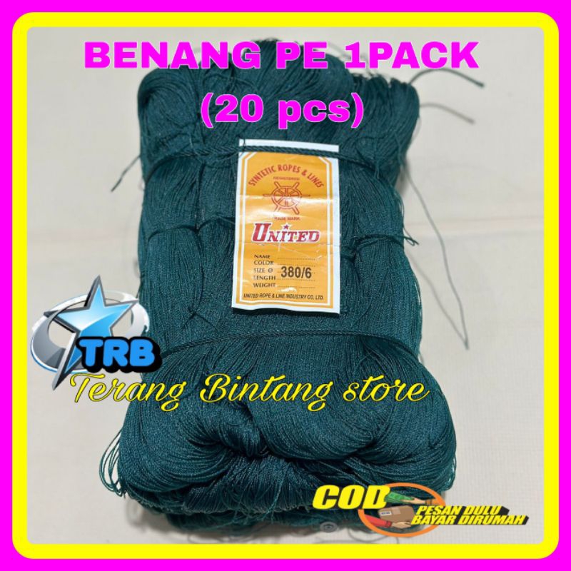 BENANG SAMBUNG PE D6 1PACK (20PCS) BENANG PE ,BENANG SULAM JARING,