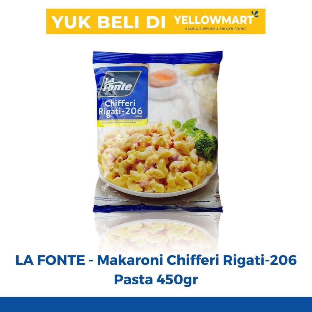 

LA FONTE - Makaroni Chifferi Rigati-206 Pasta 450gr