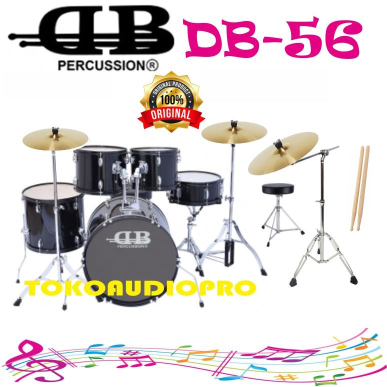 Drum Set Akustik Db Percussion Db56 5-Piece Drum Set DB-56