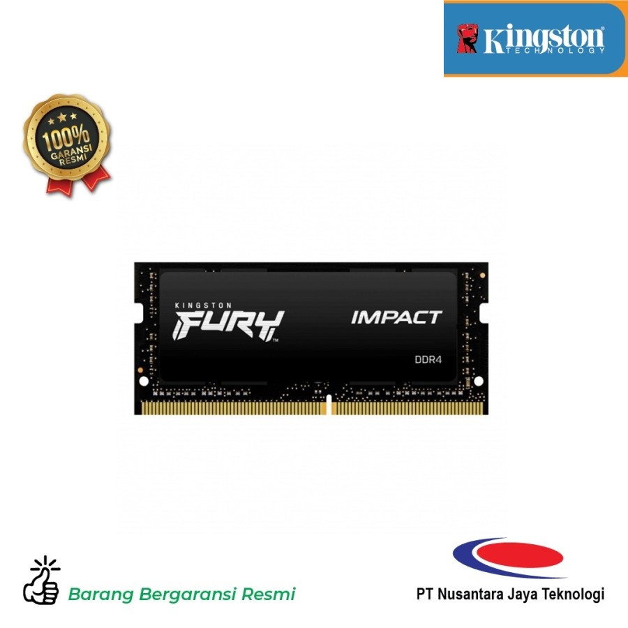 Kingston Fury Impact Sodimm DDR4 32GB 3200MHz KF432S20IB/32 Ram Laptop Notebook