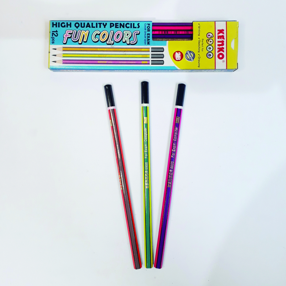 

Pensil 2B Kenko 6900 Fun Colors [1Lusin - 12 Pcs]