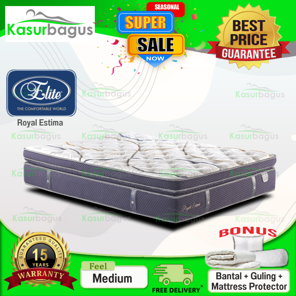 Elite Kasur Springbed Royal Estima  - Hanya Kasur 180x200