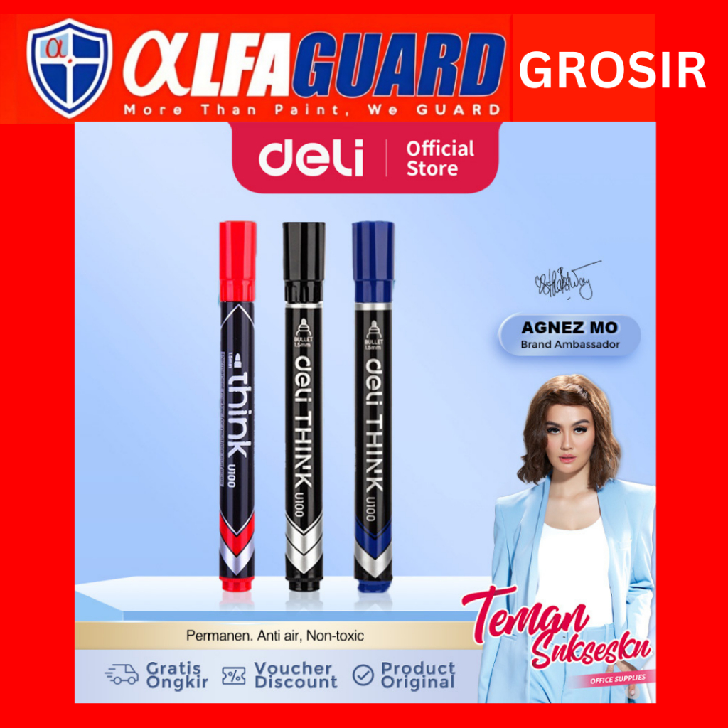 

Spidol DELI Think Permanent Marker - EU10020