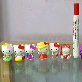 Figure Hello Kitty Topi / Topper Kue Hello Kitty / Patung Hello kitty / Sanrio Hello Kitty