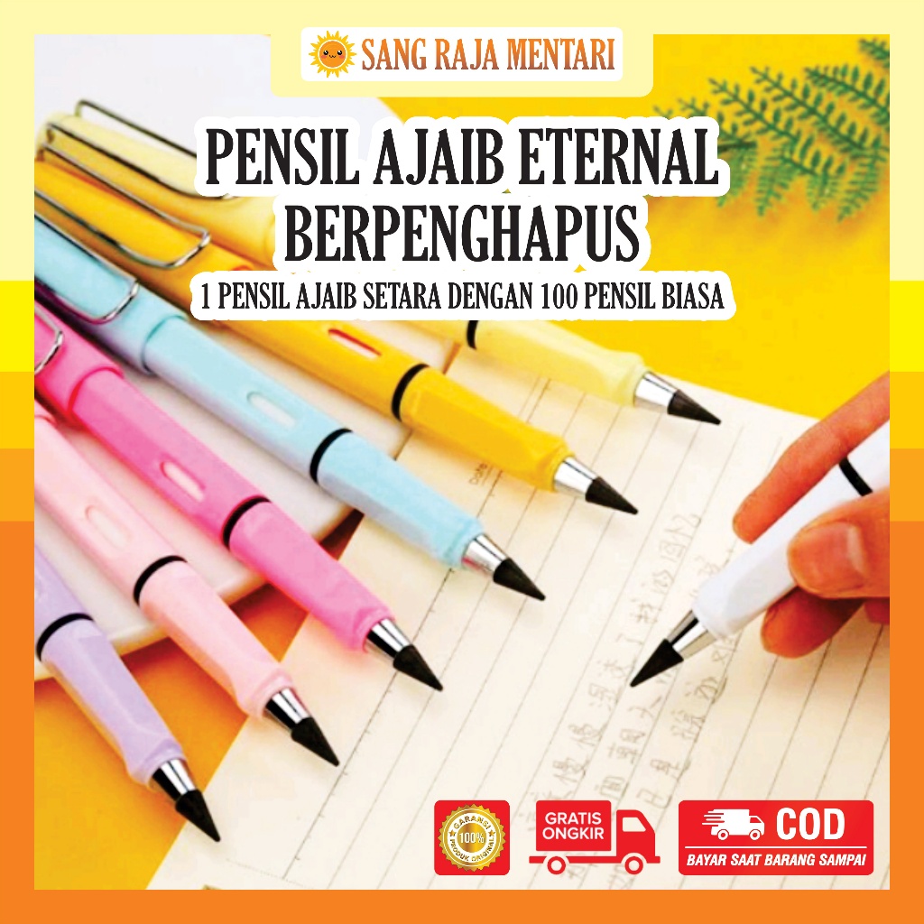 

Pensil Ajaib Eternal Dapat Penghapus | Tanpa Batas | Anti Patah | Tanpa Isi | Tanpa Rautan | Untuk Sekolah Magic Pencil