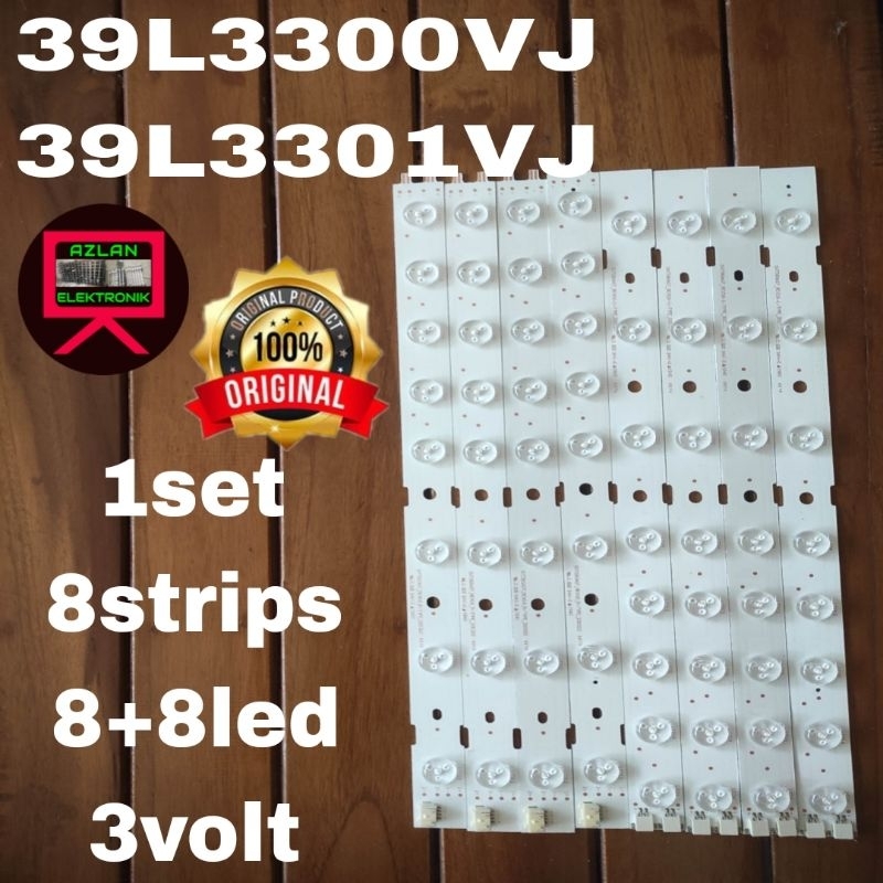 BACKLIGHT TV LED TOSHIBA 39" 39L3300VJ 39L3301VJ 8led 3volt