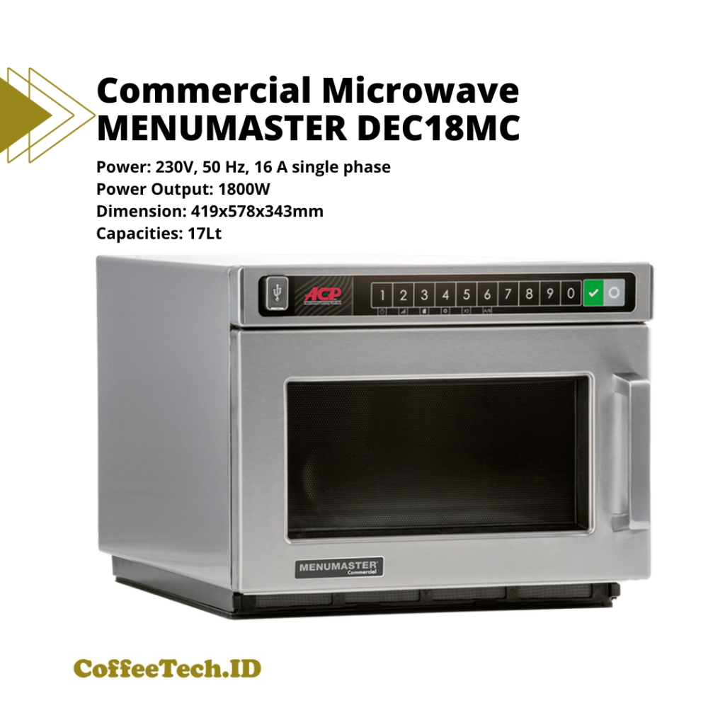 Menumaster Commercial Microwave USB Heavy Volume DEC18M