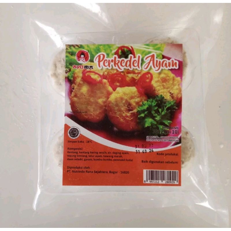 

Perkedel Ayam Ayoma Isi 10 / 300gr