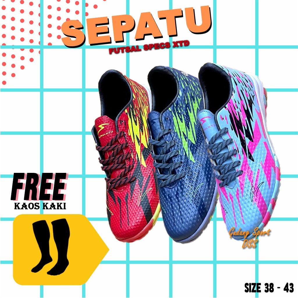 Sepatu Futsal Specs Xtd Accelarator catalys New Produk Model Terkini Untuk Dewasa SpekXtd