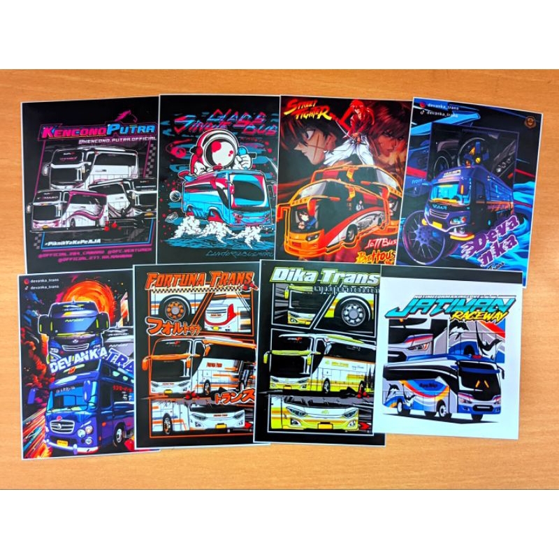 

COD Stiker Bus Populer Terkenal ( 33 Stiker + Bonus )