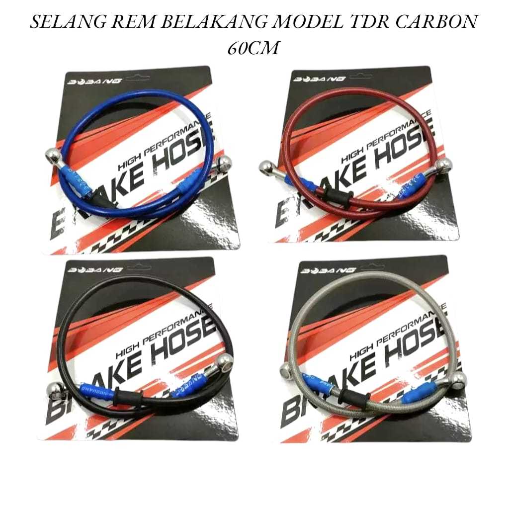 SELANG REM BELAKANG MODEL TDR KARBON SELANG CAKRAM VARIASI MODEL TDR 60 CM UNIVERSAL WJY555