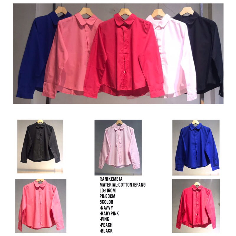 RANI Kemeja Wanita | Kemeja Kancing Depan | Kemeja Terkini | Kemeja Wanita Kekinian