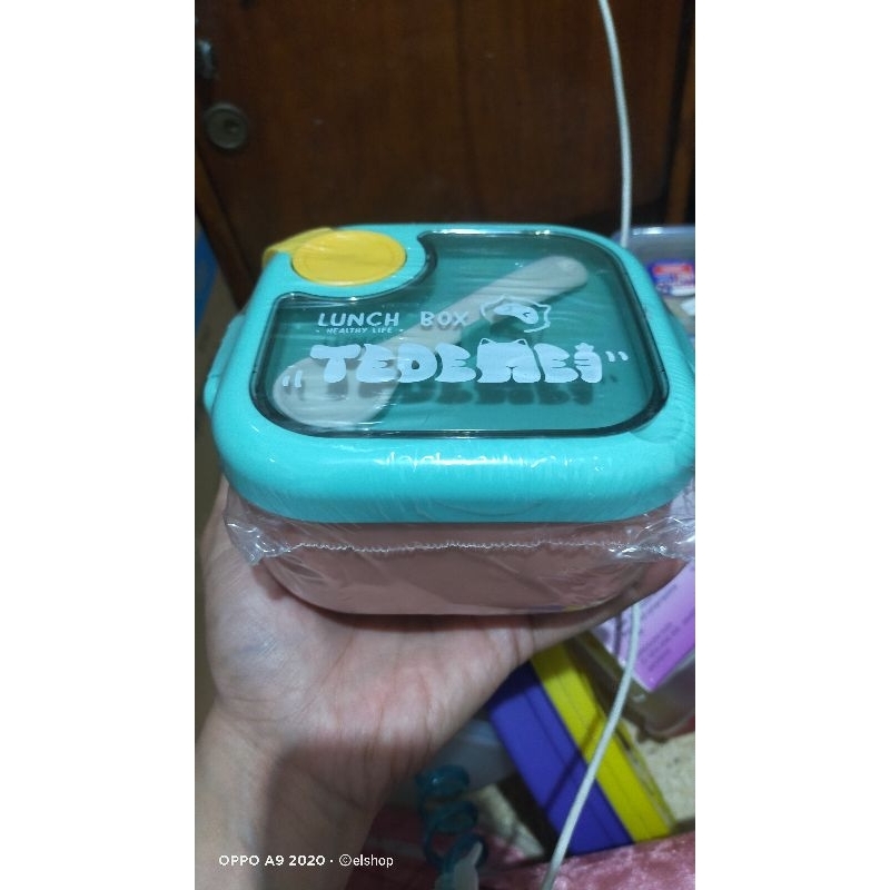 tempat makan tedemei pink anak tk