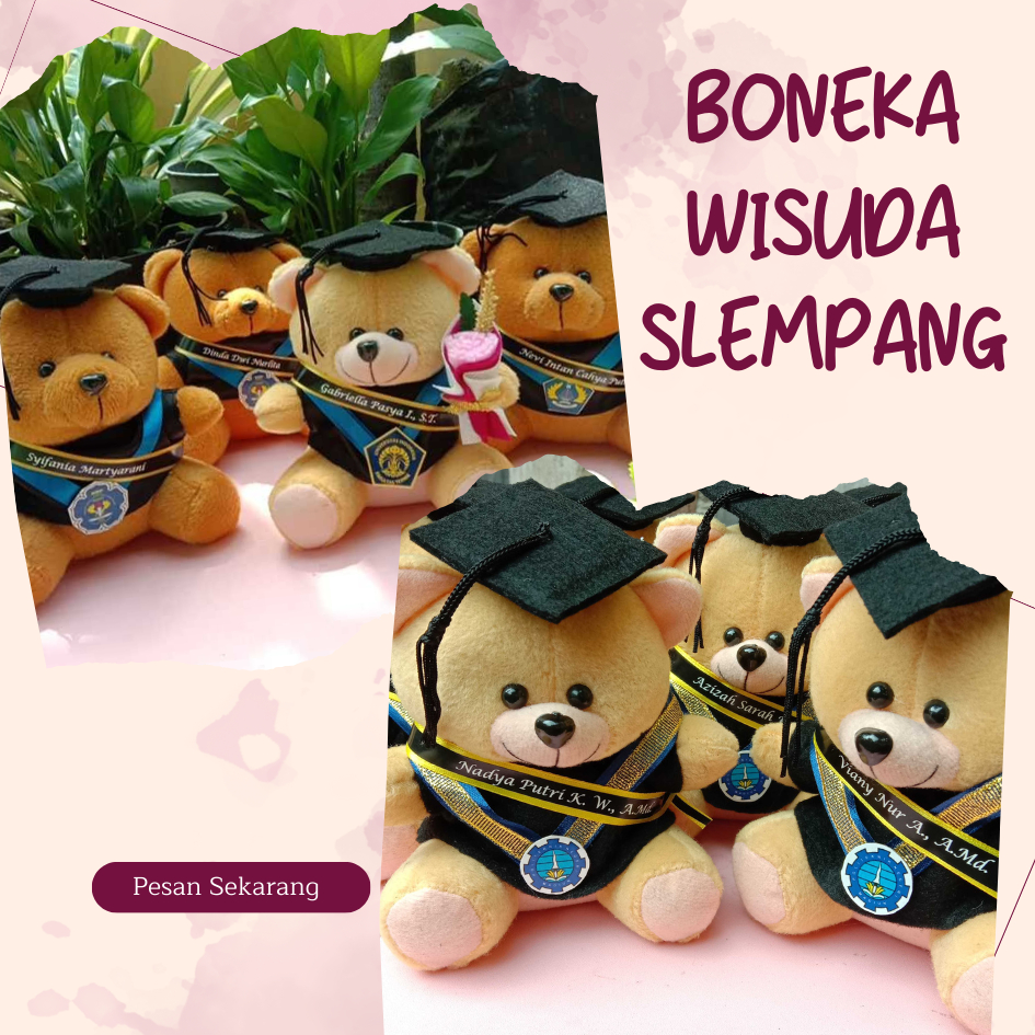 Boneka Wisuda Selempang Nama