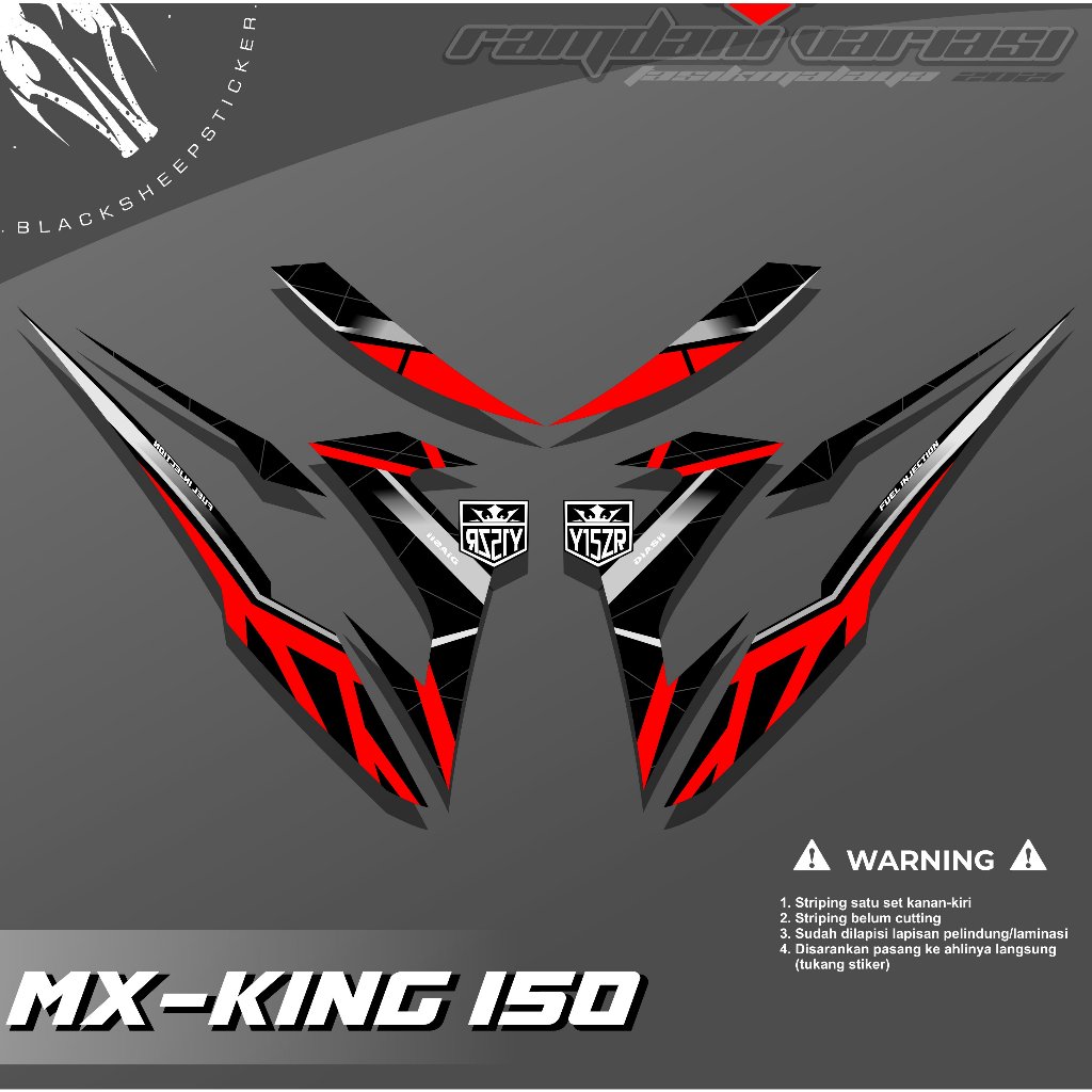 STRIPING MX KING - STIKER MX KING - STRIPING MX KING 150 THAILAND