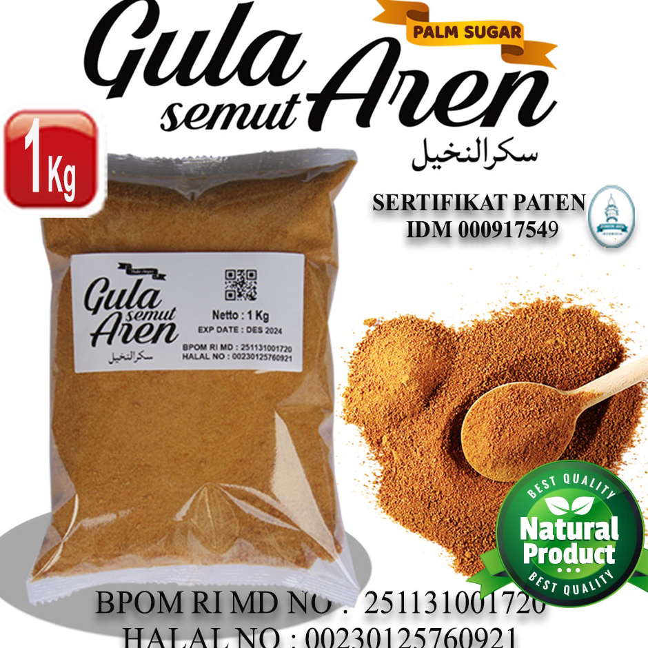 

Best Pondok Aren Gula Aren Asli Semut Bubuk Palm Sugar 1Kg 1000 Gram Murah