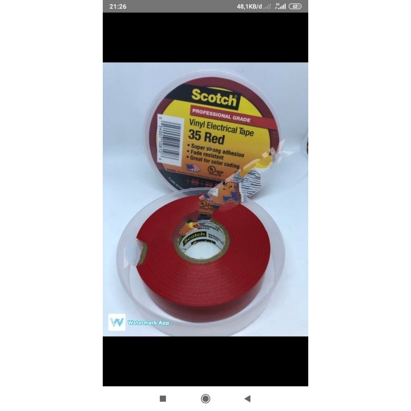 3M SCOTCH 35 VINYL TAPE MERAH