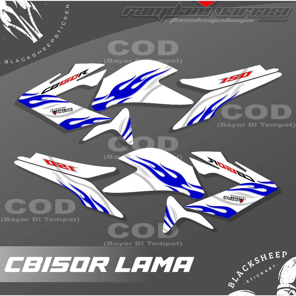 STRIPING CB150R OLD - STRIPING CB150R LAMA - STIKER VARIASI CB150R