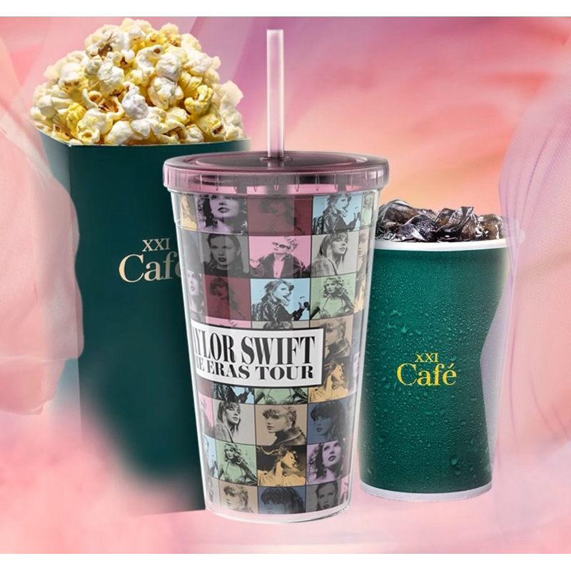 XXI CAFE Collectible Cups - Tumbler Taylor Swift (+ Free Mini Poster) - The Eras Tour