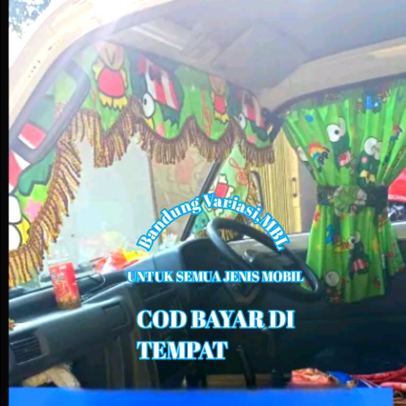 gorden lis kaca depan mobil Truk Fuso Hino variasi mobil/gorden mobil / Gorden list kaca depanmobil