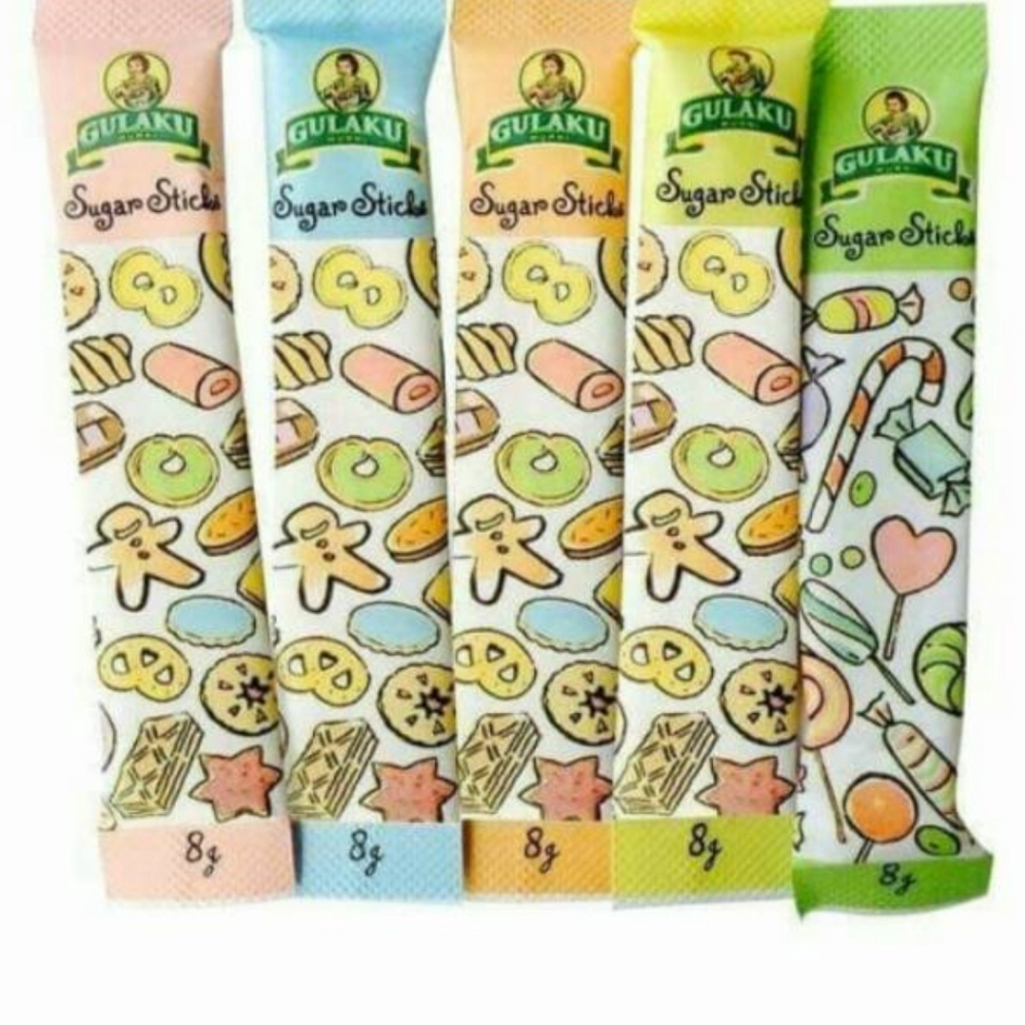 

Dijual Murah Gulaku stick 125 x 8gr gula sachet Ready