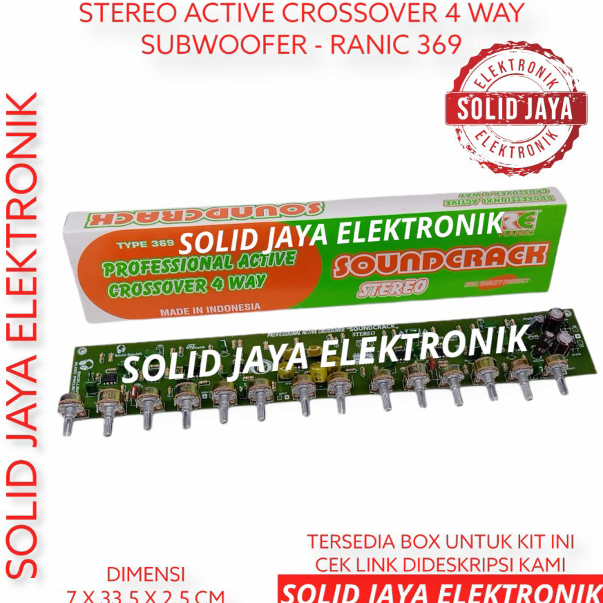 VIRAL ✅ KIT CROSSOVER AKTIF 4 WAY STEREO SUBWOOFER CROSOVER KROSOVER AKTIF SUB WOOFER  RANIC 369 ASL