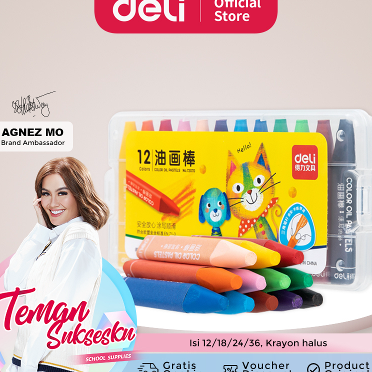 

Laris Deli Krayon 12/24 Warna cocok untuk siswa sekolah, keluarga dan kantor 72070 72072 72073 Jual