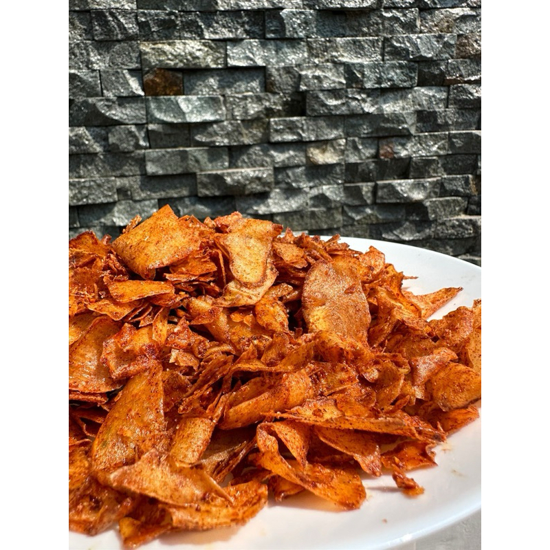 

SatanKrip - Kripik singkong extra pedas bawang 250gram