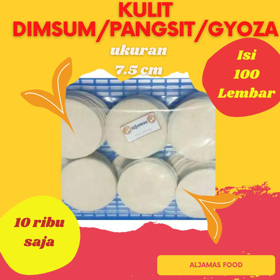 

RQVL6757 Kulit dimsum 7.5 cm 100 pcs/pangsit/gyoza