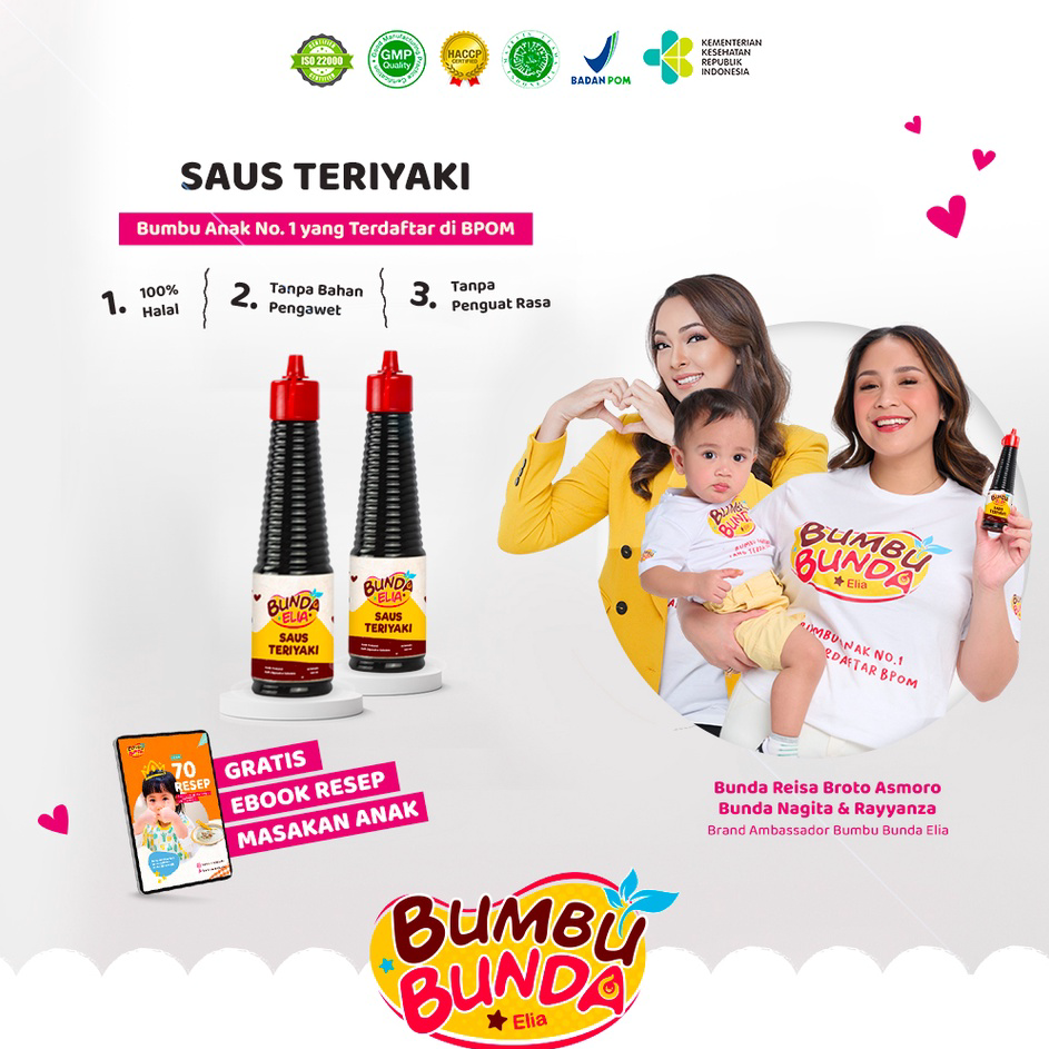 

➟➬✢ Bumbu Bunda Elia Saus Teriyaki Non MSG Non Pengawet / Bumbu MPASI / Bumbu Anak Non MSG / Saos Teriyaki Non MSG Non Pengawet / Saus Teriyaki Halal