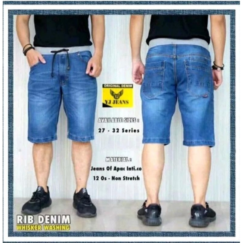 CELANA JEANS PRIA/CELANA DENIM PRIA PINGGANG KARET/CELANA JEANS
