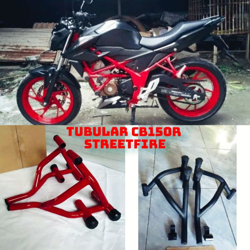 Crashbar Tubular Honda CB150R OLD dan CB150R NEW Pelindung Body Motor/ Body Protector CB150R OLD dan
