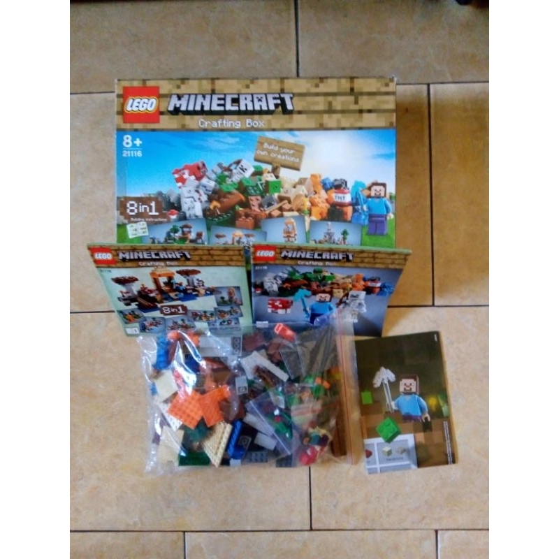 Bricks Lego 21116 Minecraft Crafting Box Original