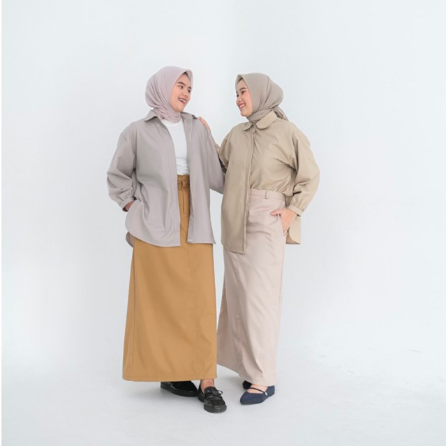 Saba Skirt Rok Span | Rok Denim | Rok Basic | Rok Panjang