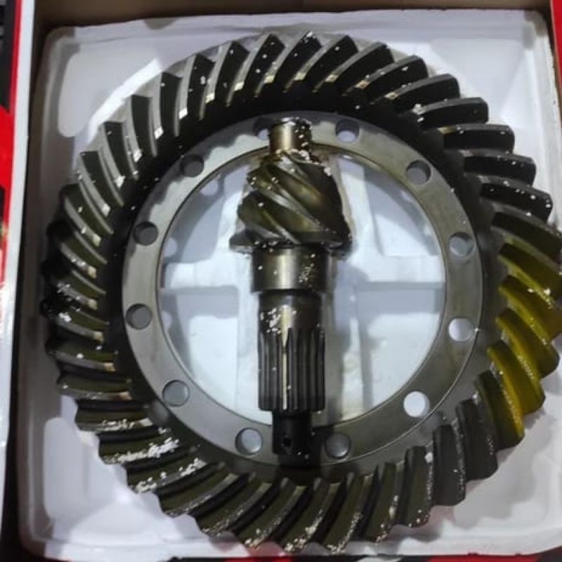 GEAR SET PIRING PION CANTER PS125 6X38 OKAYAMA GOLD CROWN WHEEL