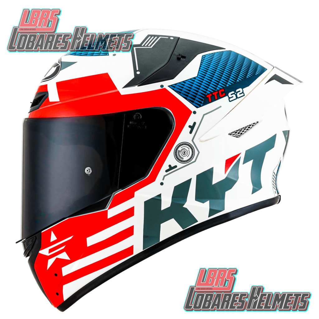 KYT TT COURSE FUSELAGE RED WHITE