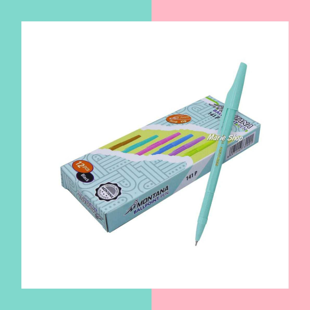 

BALLPOINT MONTANA PASTEL 141 P 0.7 MM - PULPEN - PENA MONTANA BALLPOINT PEN 141P WARNA PASTEL
