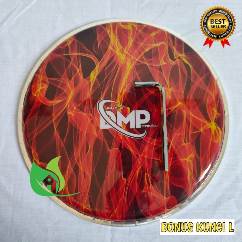 mika Darbuka DMP merah api 8 inchi Bonus kunci L