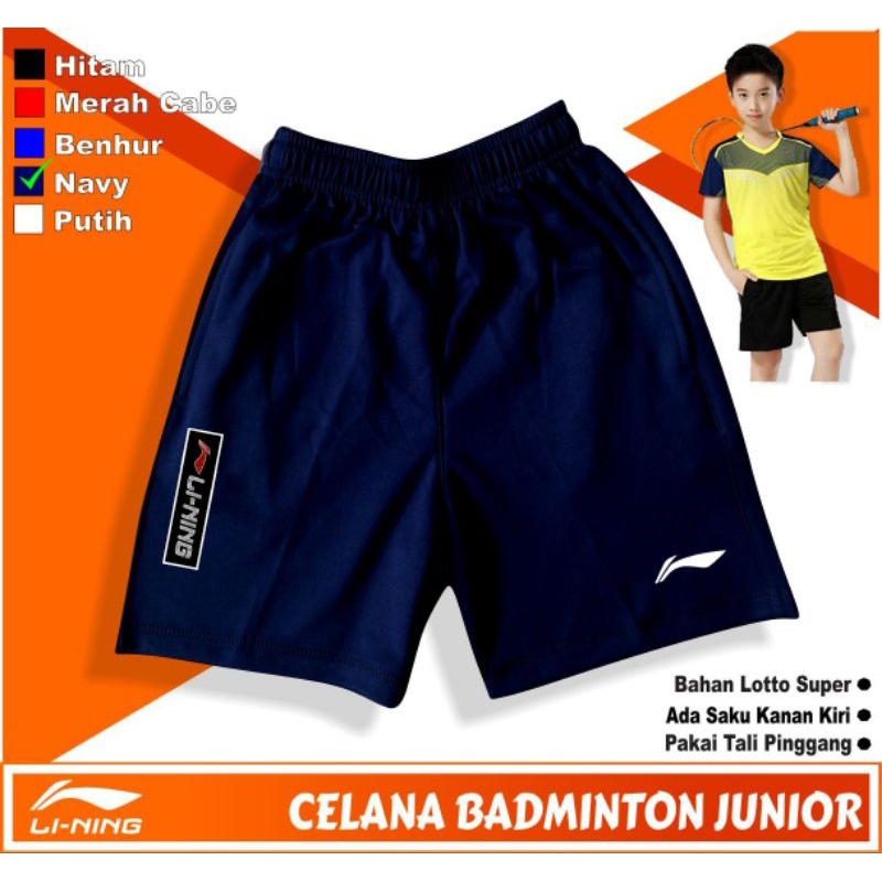 Celana badminton Anak celana pendek anak bulutangkis bawahan olahraga bulutangkis badminton anak bah