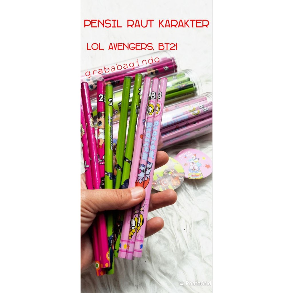 

PENSIL RAUT KARAKTER LUCU / PENSIL KAYU KARAKTER LUCU